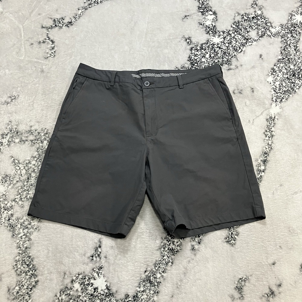 Jim Nantz Vineyard Vines Performance Golf Shorts Mens Sz 38 Gray Stretch